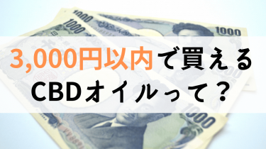 3,000円以内で買えるCBDオイル6選【2019年版】