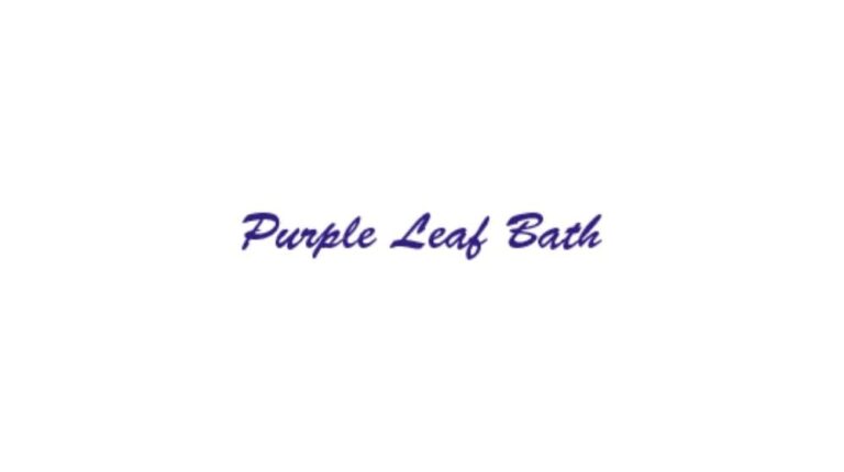 CBDオイルブランド『パープルリーフバス（Purple Leaf Bath）』のロゴ