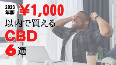 【2023年版】¥1,000以内で買えるCBD6選