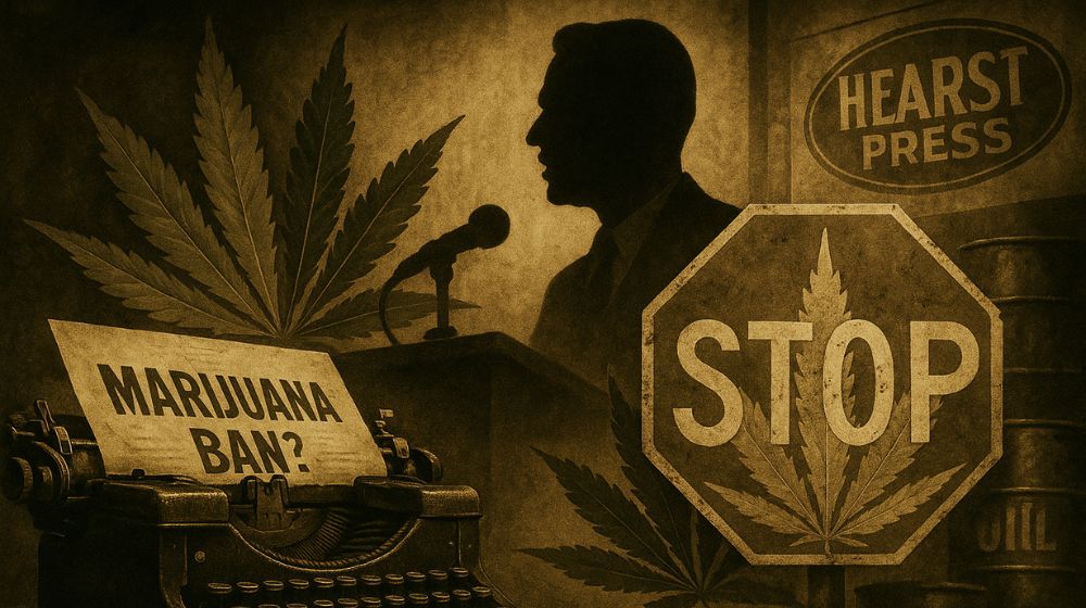 大麻のプロパガンダをイメージした画像